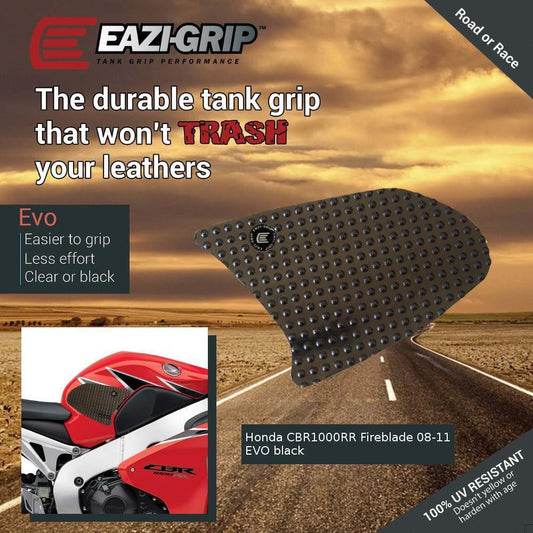 2008 - 2011 CBR1000RR - Eazi-Grip Evo Tank Traction Pads CBR 1000RR - Black