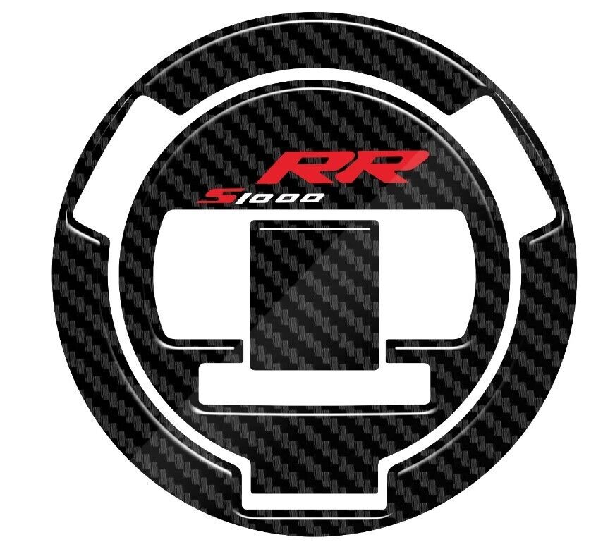 Real Carbon Fibre Fuel / Gas Cap Pad - BMW 2009 + S1000RR Tank Sticker / Decal