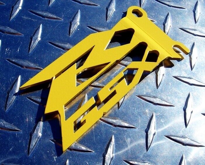 GSX-R Yellow Cut-Out Heel Guards / Ankle Plates GSXR 600 750 1000