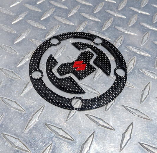 Real Carbon Fuel / Gas Cap Pad - 2018 + SV650 V-STROM 650 1000 1050 XT X DL DE