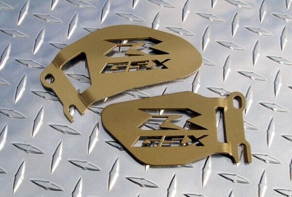 GOLD GSXR Logo Heel Guards / Plates GSX-R 600 750 1000