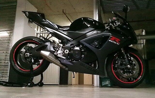 RED GSX-R Logo Rim Stripes / Tape Suzuki GSXR GSX-R1000 750 600 1100