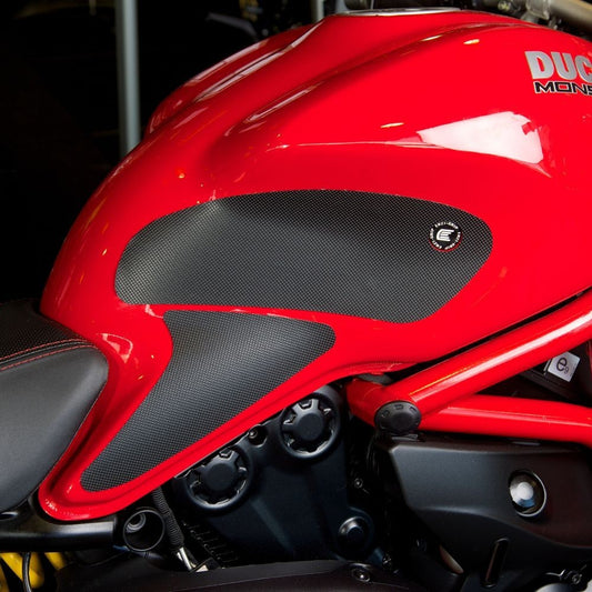Ducati Monster 797 821 1200 Eazi-Grip PRO Tank Grip Traction Pads - Black