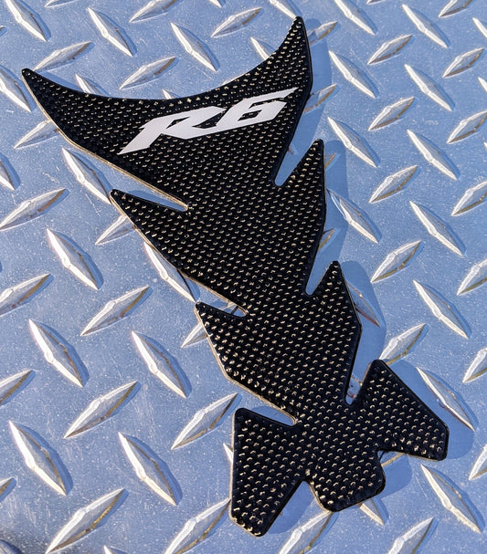Yamaha R6 REAL Carbon Fibre Fuel / Gas Tank Pad / Protector / Cover YZF-R6