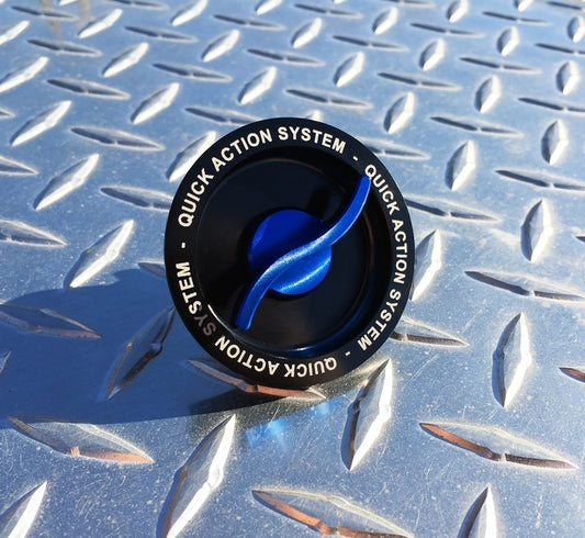 Blue Quick Fuel Gas Cap GSXR 600 750 1000 SV DL 650 GSR GSX-S GSXS1000 Hayabusa