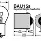2x CHROME Turn Signal Globes Bulb HAYABUSA GSXR ZX6 ZX10 ZX14 1156 Offset BAU15s