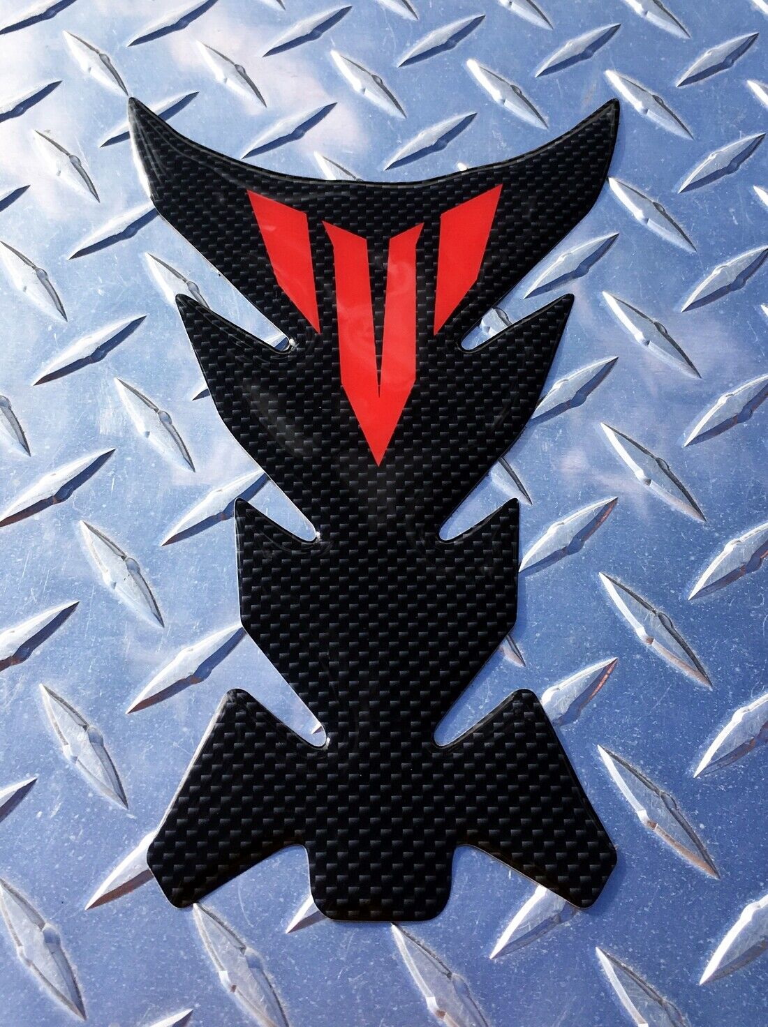 Yamaha MT Logo Carbon-Look Tank Pad - MT10 MT09 MT07 MT03 FZ10 FZ09 FZ07 FZ03