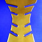 GOLD Chrome Tank Pad GSXR 675 R1 R6 FZ6 FZ8 CBR 600RR CB1000 ZX6 ZX10 ZX12 ZX14