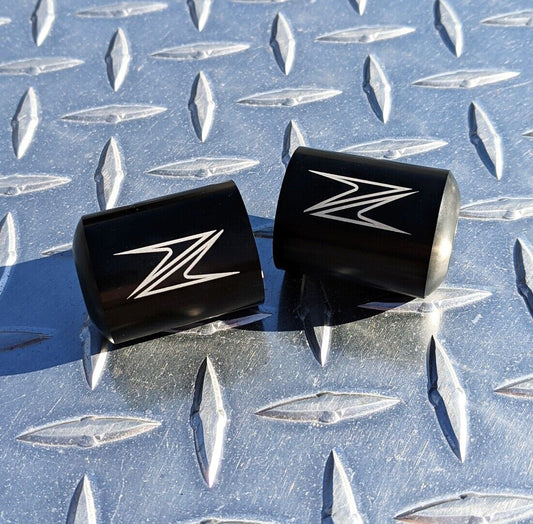 Z Logo Bar Ends Sliders - Z250 Z300 Z400 Z650 Z750 Z800 Z900 Z1000 ZH2 Kawasaki