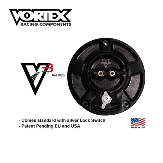 Vortex V3 Fuel Gas Cap - 2017 + Yamaha  R6  2018 2019 2020 2021 Keyless GC620K