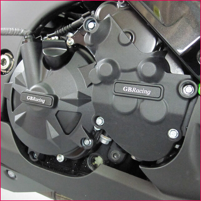 08-10 ZX10R GB Racing Engine Case Cover Slider Set Kawasaki 2010 2009 2008 ZX10