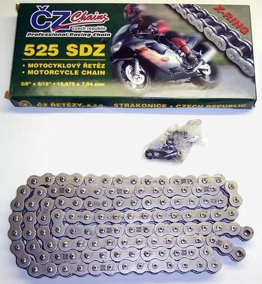 150 Link 525 X-Ring Chain - R1 R6 GSXR F4i ZX6 ZX10 600RR Extensions Extra Long