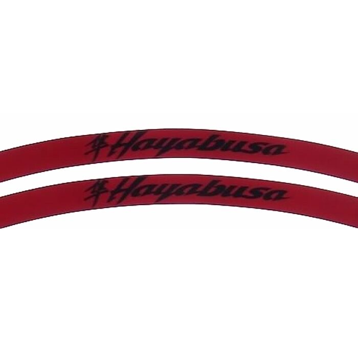 Hayabusa Kanji Logo Burgundy Rim Stripes / Tape - Suzuki GSXR GSX1300R BUSA