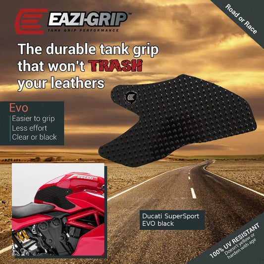 Ducati SuperSport 950 - Eazi-Grip Evo Tank Grip Traction Pads 2017 +  Black