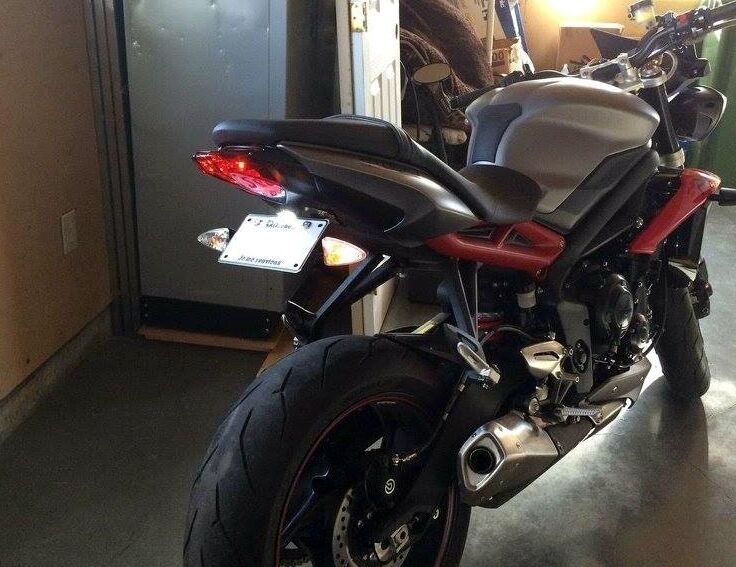 2017 + Street Triple 660 675 765 Fender Eliminator LAMS RS 2021 2020 2019 2018