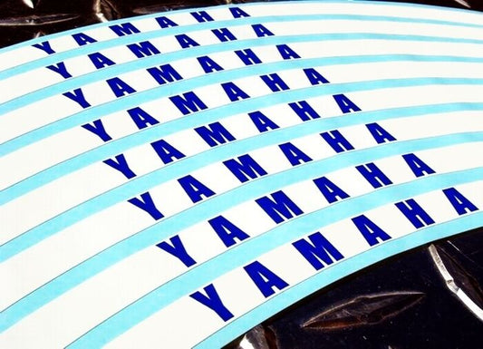 White Yamaha Logo Rim Stripes / Tape R1 R6 R3 R7 FZ8 FZ1 FZ6 MT07 MT09 FZ09 FZ07