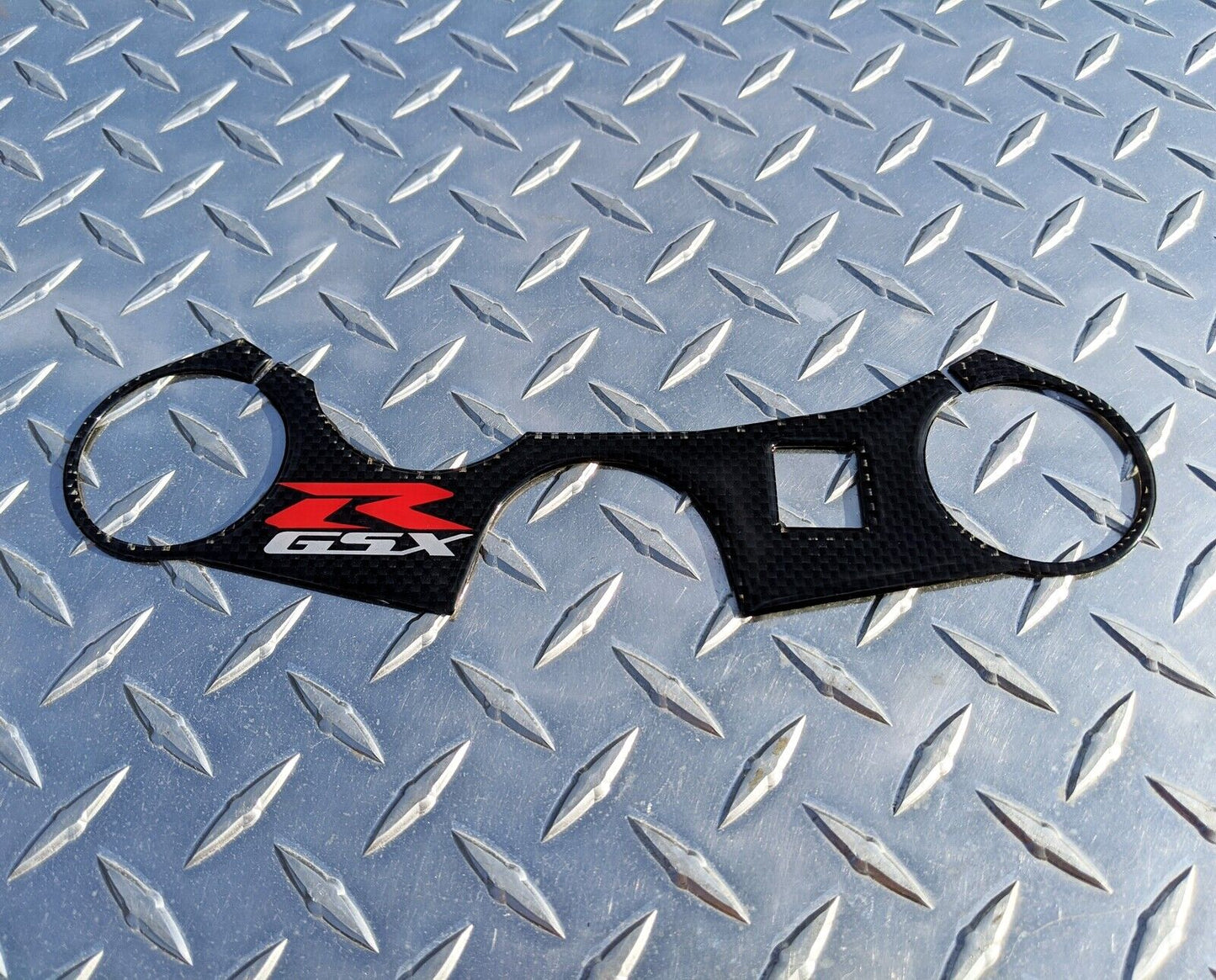 REAL Carbon K7 K8 GSX-R 1000 Yoke Pad / Triple Clamp Decal 2007 2008 GSXR1000