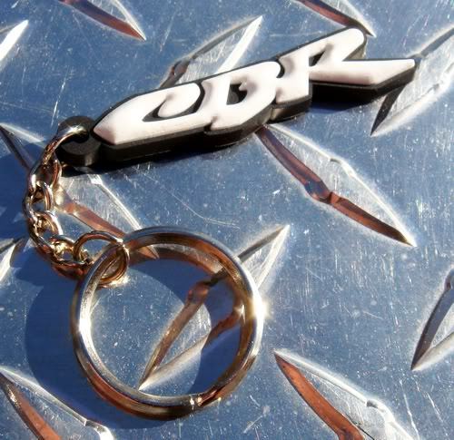 Honda CBR 3D Rubber Keyring 500R 650F 600RR 1000RR F4 F4i 250RR 300RR