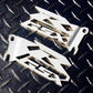 GSXR Cut-Out Heel Guards / Ankle Plates GSX-R 600 750 1000 - White