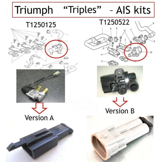 Triumph Trophy 1215 SMOG Plates PAIR Valve Eliminator AIS Block Off  2012 - 2017