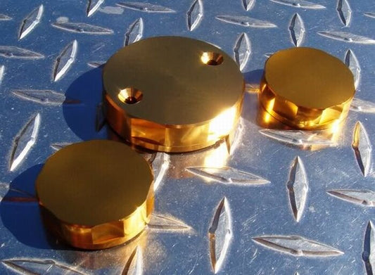 Ducati 748 851 916 996 848 1098 1198 S4 S4R S4RS M900 M1100 GOLD Reservoir Caps