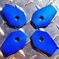 Suzuki BLUE Turn Signal Adapter Plates GSXR SV1000 Bandit GSF600 GSF1250 DL650
