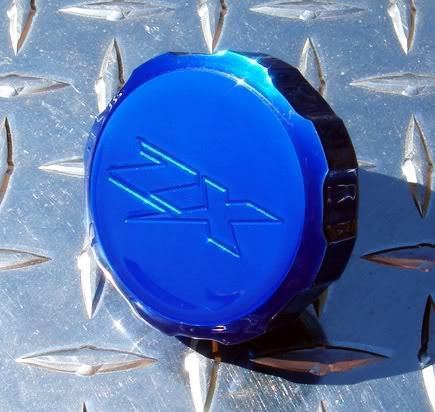 Kawasaki CANDY Blue Brake Fluid Reservoir Cap ZX6 ZX7 ZX9 ZX10 ZX14 ZX10R ZX14R