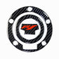 REAL Carbon Fibre Yamaha R1 Fuel / Gas Cap Cover Tank Pad R1S R1M Red Logo
