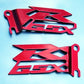 GSX-R Candy RED Cut-Out Heel Guards / Ankle Plates  GSXR  600  750 1000