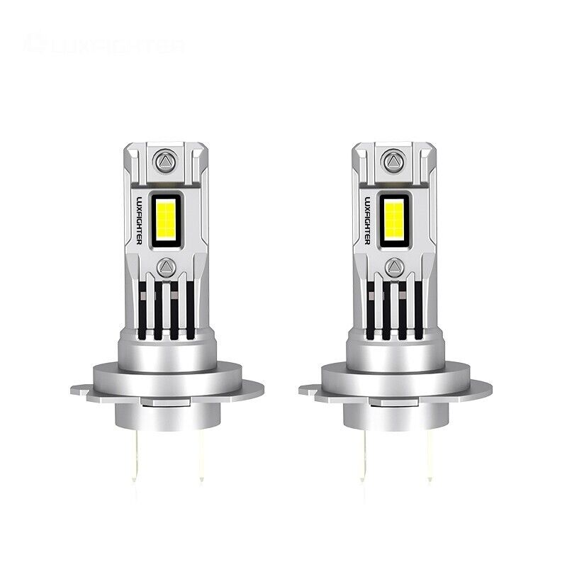 Pair Mini H7 LED Headlight Bulbs 2 x Globes 12V 6500k CSP Chips 1:1 Size IP65