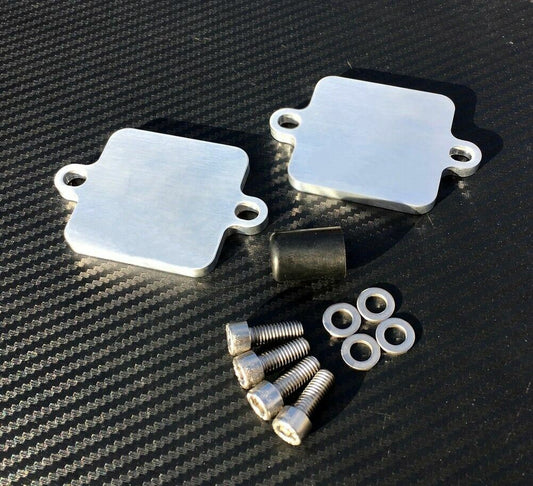 Yamaha R6 R6S FZ6 FZ6R XJ6S FZ8 FZ1 SMOG Plate PAIR Block Off AIS Eliminator Kit