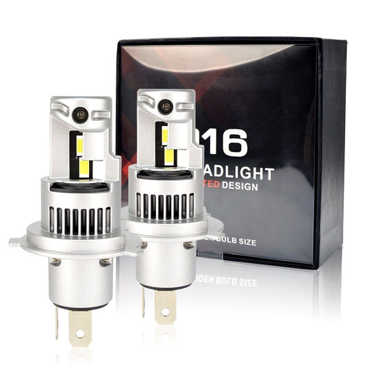 2 x H4 LED Headlight Bulbs 100W 6500K 9003 HB2 High / Low Dual Beam Globes AUS