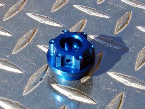 BLUE Triumph Oil Cap - 675 675R Street T595 955i Sprint 1050 Speed Triple Tiger