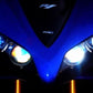 6 LED SUPER Blue Park Lights R1 R6 FZ1 GSXR SV650 SV1000 ZX6 ZX10 ZX14 CBR 675R