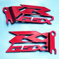 Suzuki  GSX-R  Candy RED Cut-Out Heel Guards / Plates  GSXR  600  750 1000