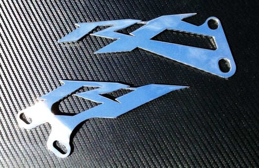 Yamaha 2009 - 2014 R1 Polished Stanless Heel Guards Ankle Plates