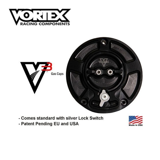Vortex V3 Fuel Gas Cap - CBR 600RR 900RR 1000RR CB1000R 954 F4i RC51 VTR 1100XX
