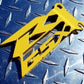 GSX-R Yellow Cut-Out Heel Guards / Ankle Plates GSXR 600  750 1000