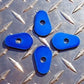 BLUE Yamaha R1 R6 Turn Signal Adapter Plates R3 FZ1 FZ8 FZ6 FZ6R XJ6 MT10 MT09