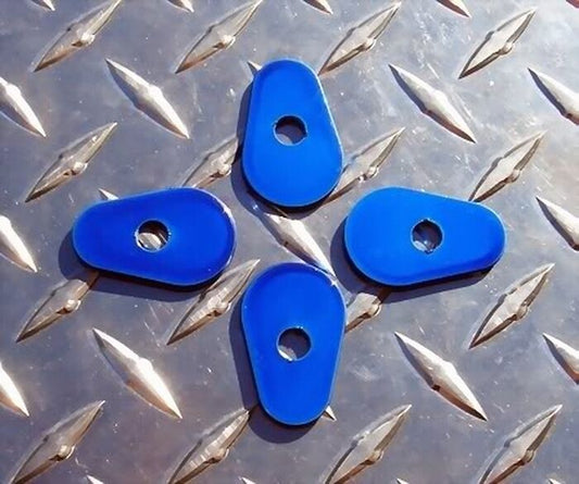 BLUE Yamaha R1 R6 Turn Signal Adapter Plates R3 FZ1 FZ8 FZ6 FZ6R XJ6 MT10 MT09