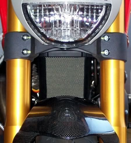 Ducati 1100 Monster WarpSpeed Stainless Steel Oil Cooler Guard