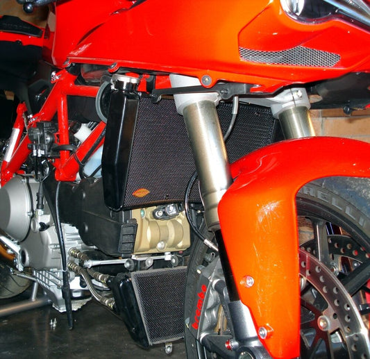 Ducati 848 1098 1198 WarpSpeed Stainless Steel Radiator & Oil Cooler Guards