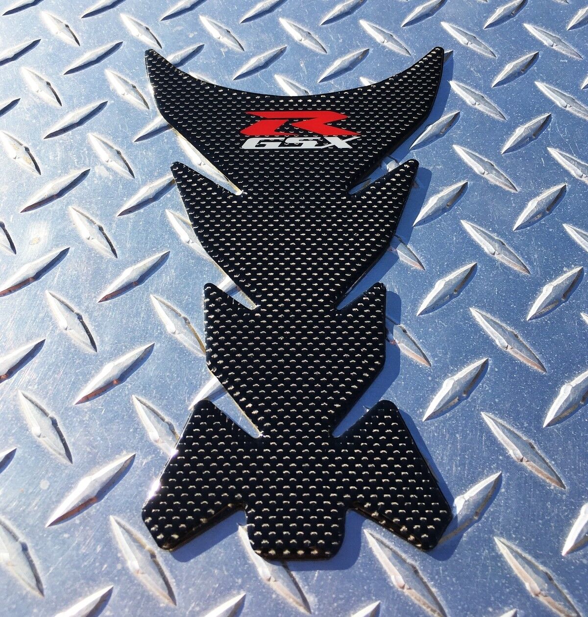 GSX-R Real Carbon Fibre 3D Tank Pad Protector GSXR 250 600 750 1000 1100