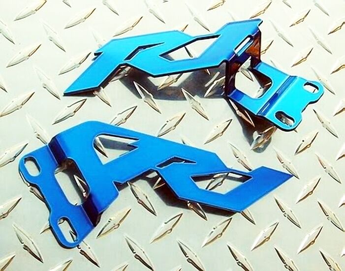 Yamaha 2002-06 R1 Blue Heel Guards / Ankle Plates YZF-R1 2006 2005 2004 2003
