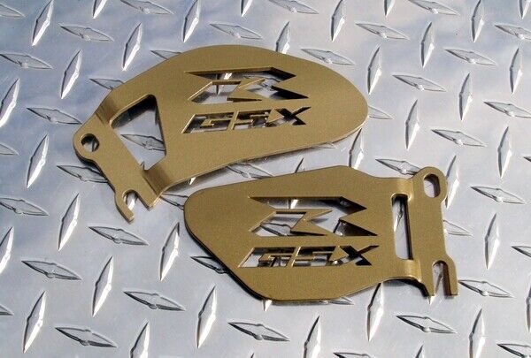 GOLD  GSXR Logo Heel Guards / Plates GSX-R 600 750 1000