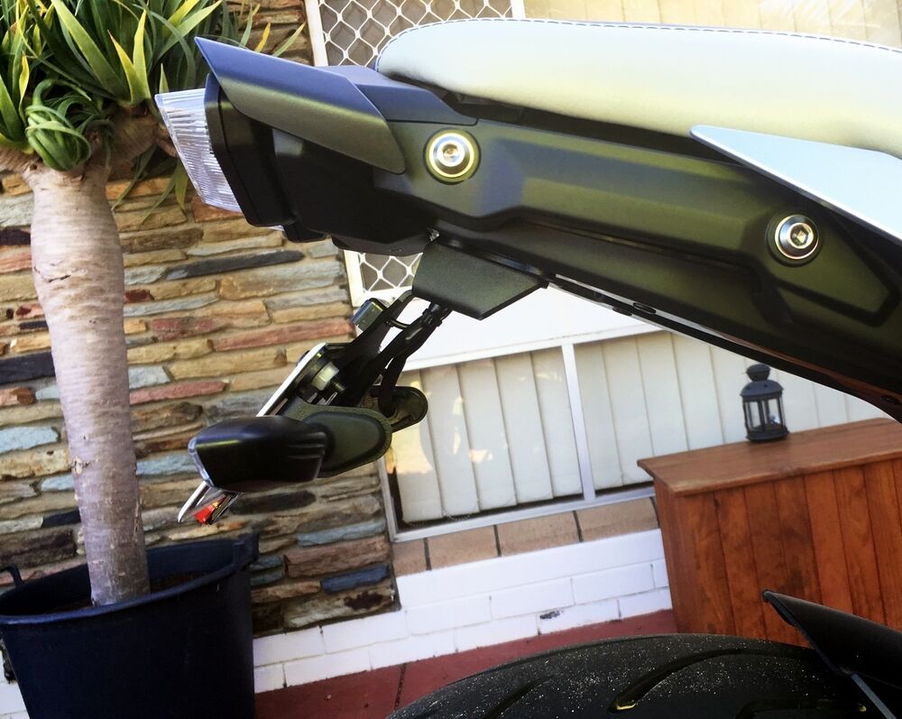 Yamaha  MT10  FZ10 LED Fender Eliminator Tail Tidy Plate Bracket MT-10 MT10SP