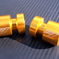 GOLD  R1  Engraved Billet Swingarm Spools / Sliders / Bobbins  6mm  Yamaha  M6