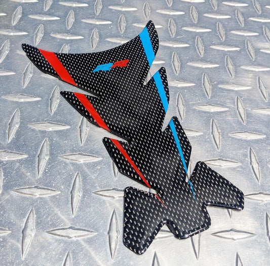 RR Logo REAL Carbon Fibre Tank Pad - BMW S1000RR