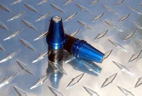 Blue Cone Bar Ends - GSXR GSX-R600 GSX-R1000 TL1000R SV CBR F4 RC51 VTR 1000RR