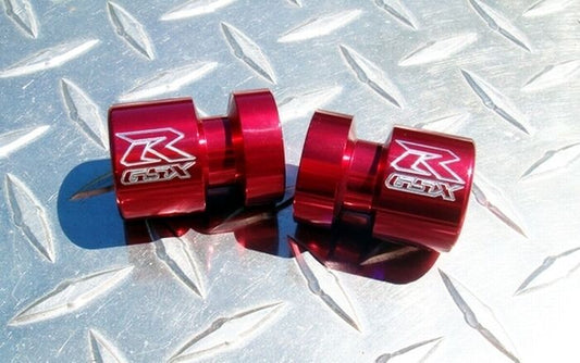 RED Suzuki GSXR Swingarm Spools / Bobbins / Sliders GSX-R600 750 1000 1100